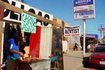 Street scene in Algadones where we had lunch